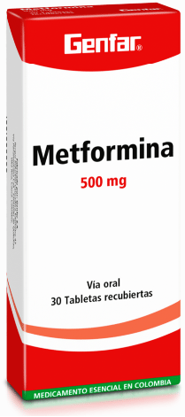 METFORMINA 500 MG X 30 TAB