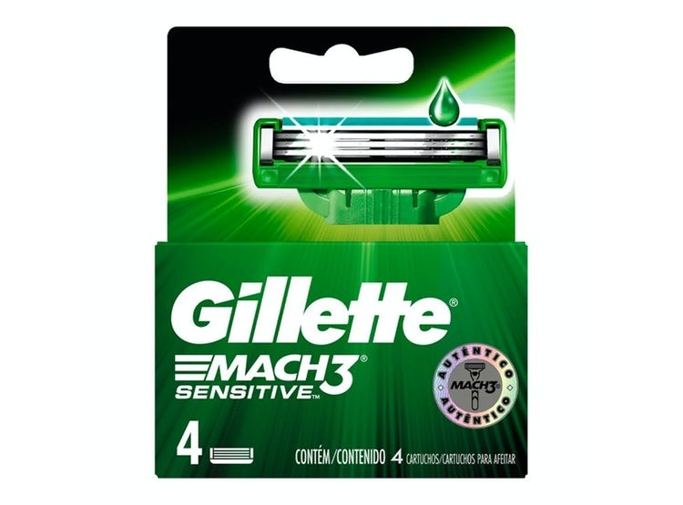 GILLETTE CARTUCHO MACH 3 SENSITIVE X 4