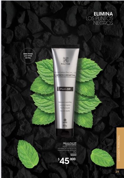 mascarilla de carbon  activado