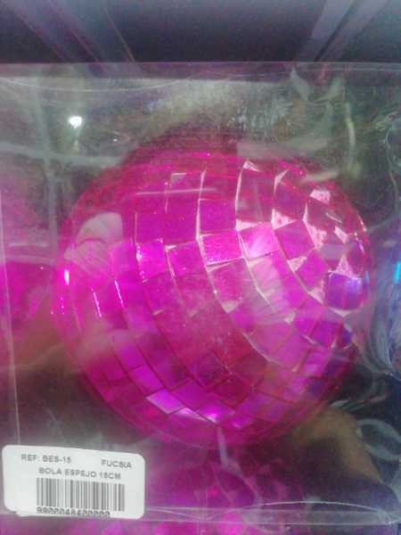 BOLA ESPEJO Color:FUCSIA