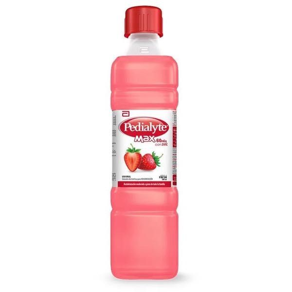 PEDIALYTE MAX 60 CON ZINC FRESA X  500 ML