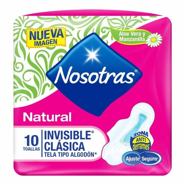 NOSOTRAS TOALLAS NATURAL INV CLASICA X 10 + OFERTA
