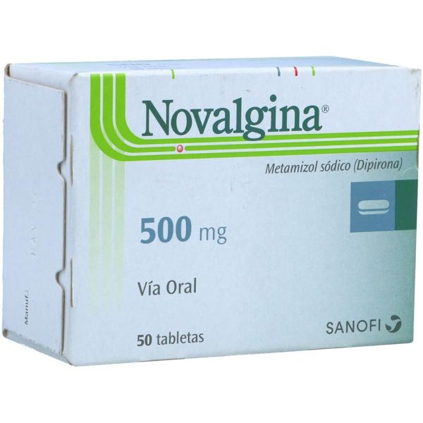 NOVALGINA 500 MG X 50 TAB SOB 10