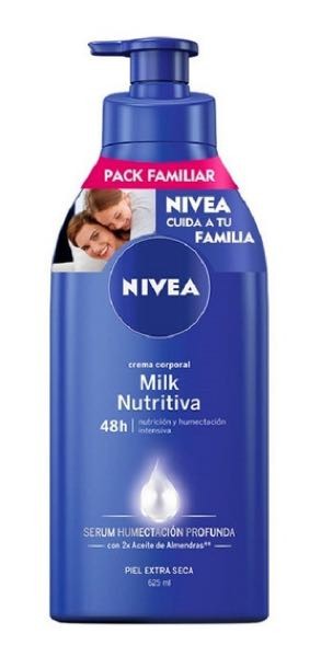 NIVEA CREMA BODY MILK NUTRITIVA PIEL SECA 624 ML