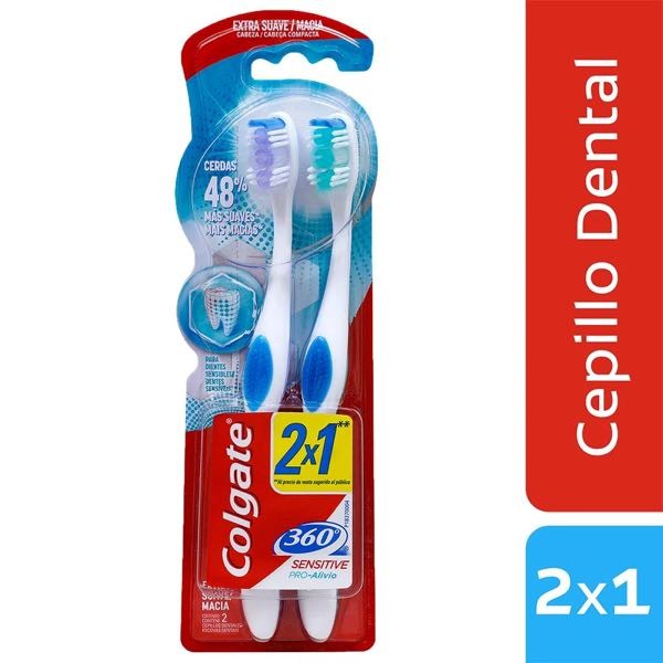CEPILLO COLGATE SENSITIVE PRO/ALIVIO X 2 (EXTSUAVE