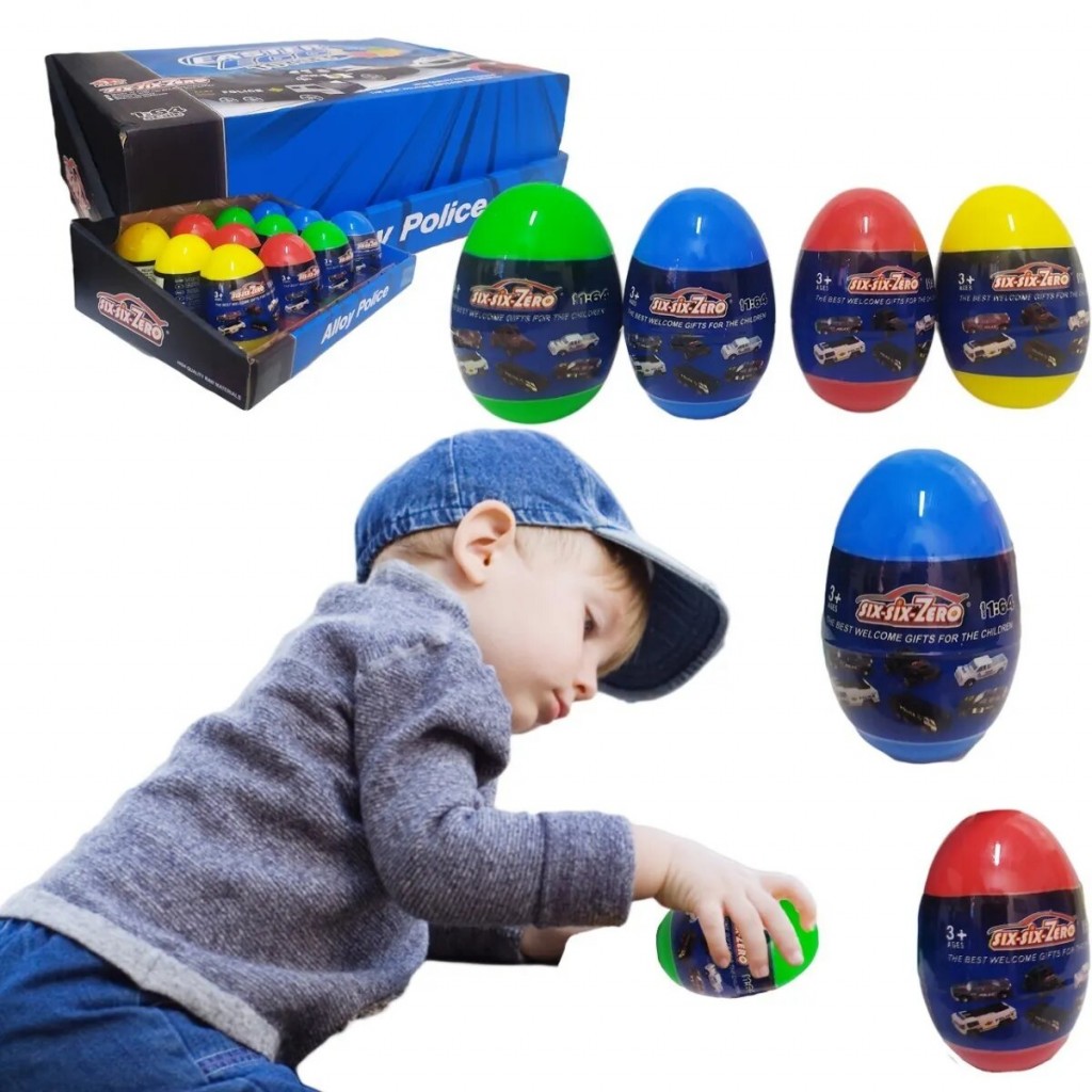 Carro Huevo Sorpresa SET X4