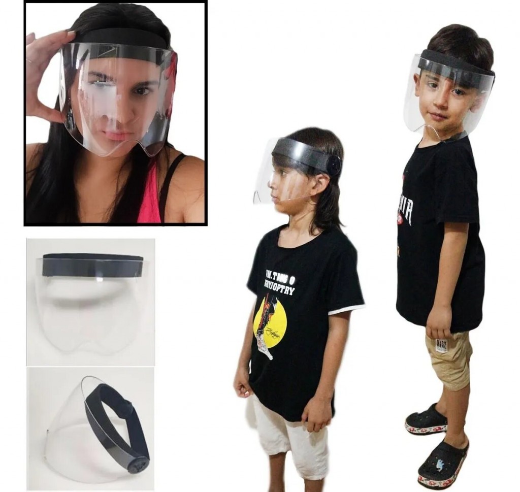 Careta Tapabocas Mascara Facial Bioseguridad Salud Finas