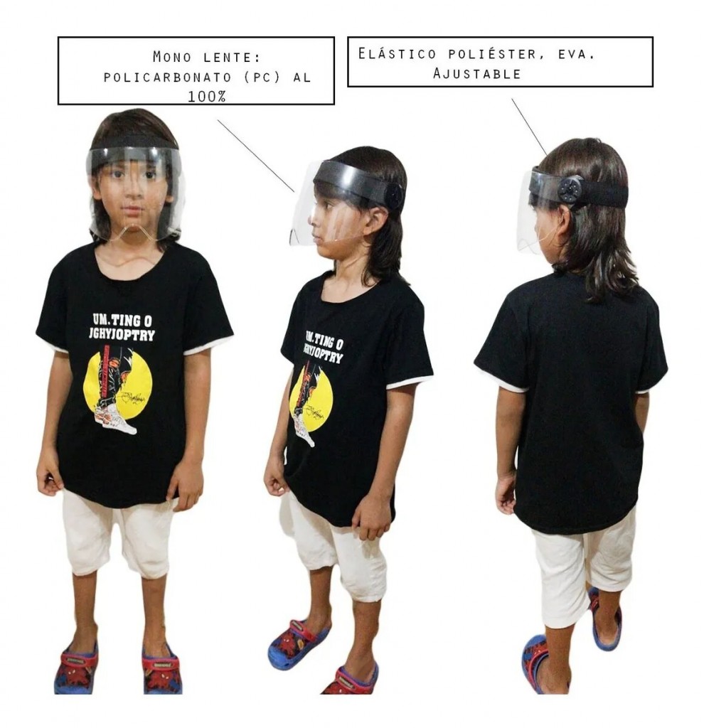 Careta Tapabocas Mascara Facial Bioseguridad Salud Finas