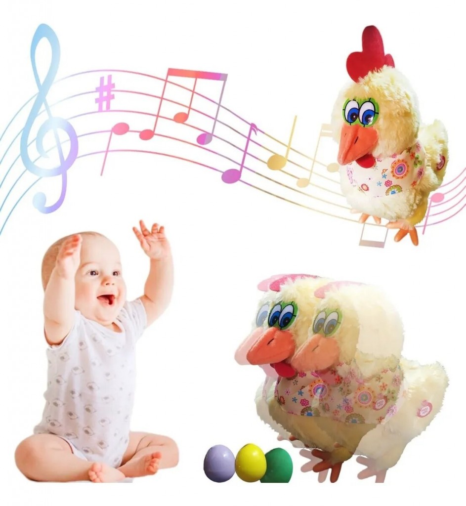 Gallina Peluche pone huevos