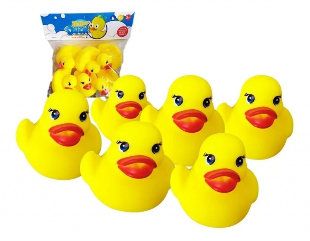Patos Bebe De Baño Chillones Juguete X6 Jugueteria Bañera