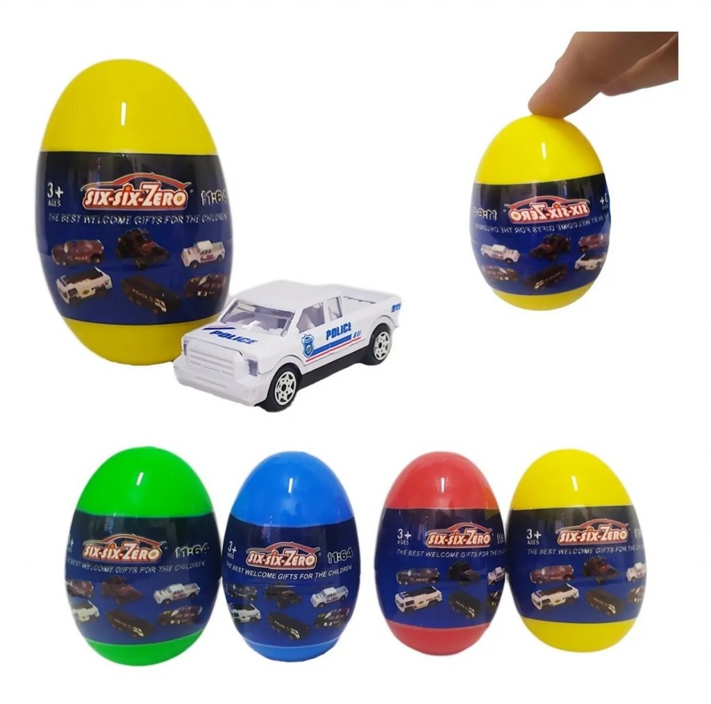 Carro Huevo Sorpresa SET X4