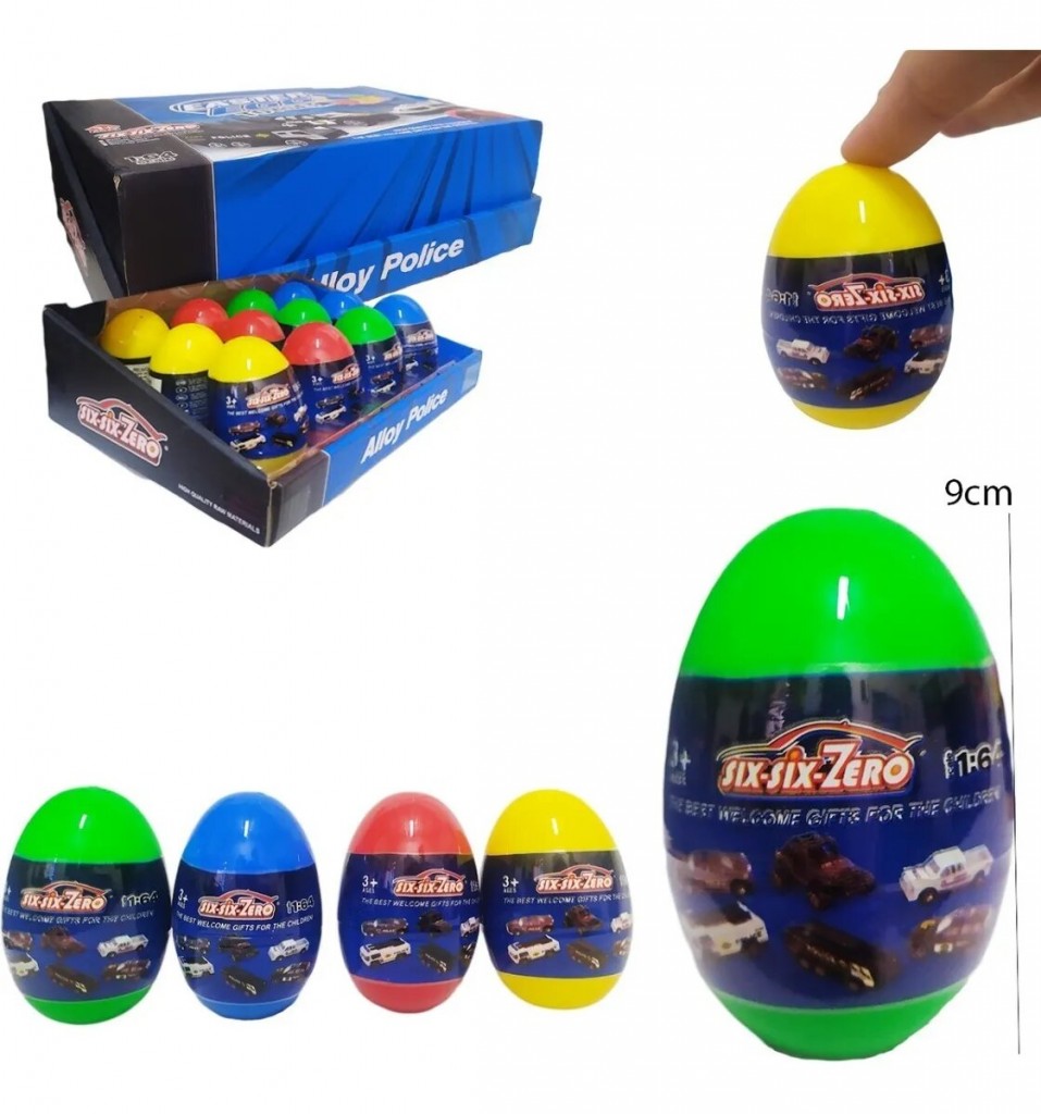 Carro Huevo Sorpresa SET X4