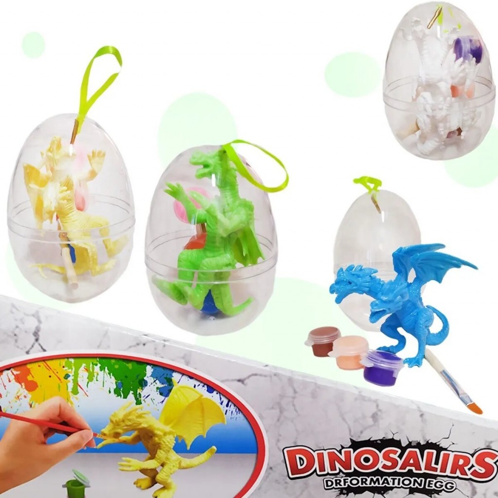 Juguete de Dragon para Pintar X4