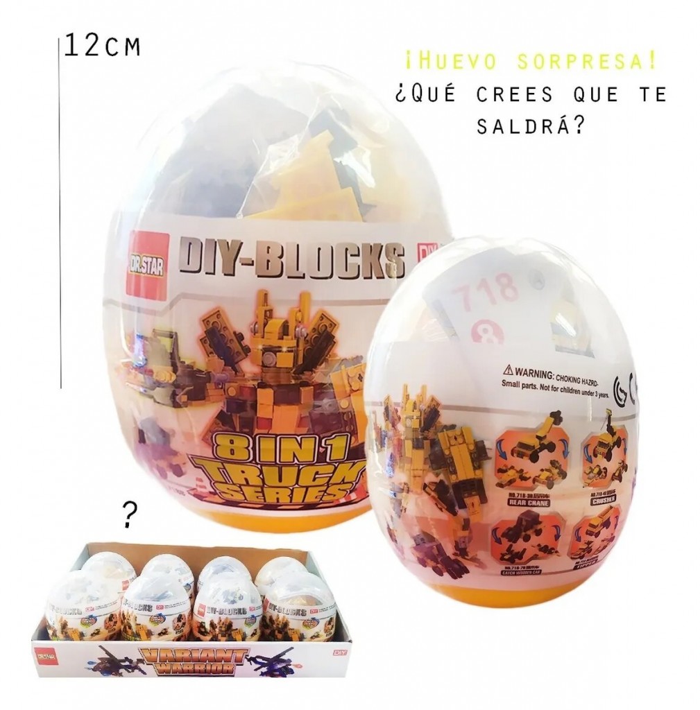 Transformers Huevo Jueguete Didactico Jugueteria Armable X2