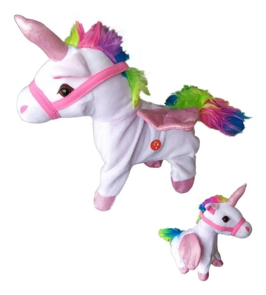 Unicornio Little Pony Juguete Luces Peluche Sonido Camina