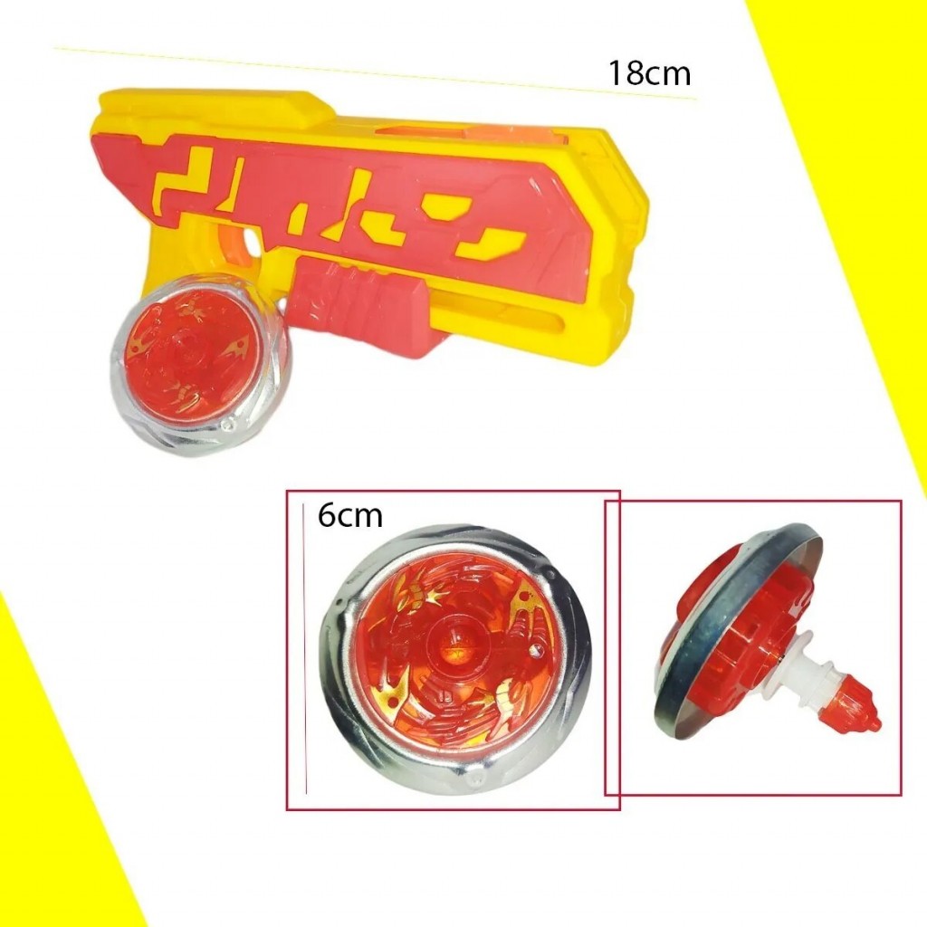 Beyblade Tornado Azul Rojo X2 Juguetes Didáctico Juguetería