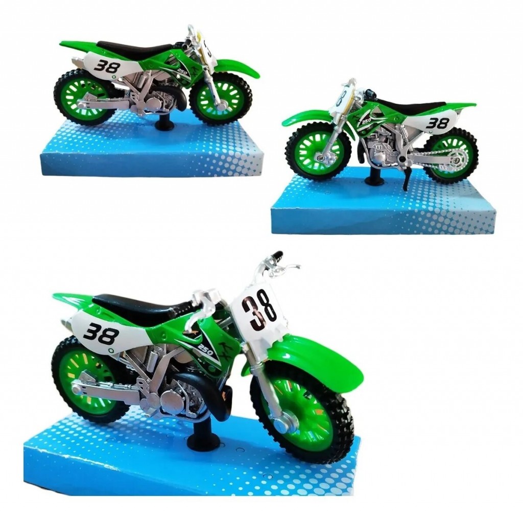 Motos Colección Moto Miniatura Verde