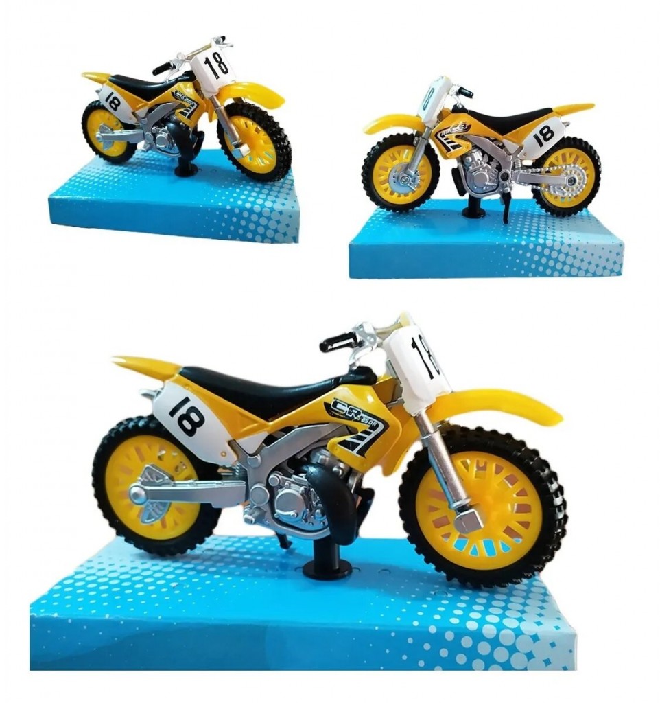 Motos Colección Moto Miniatura Amarillo