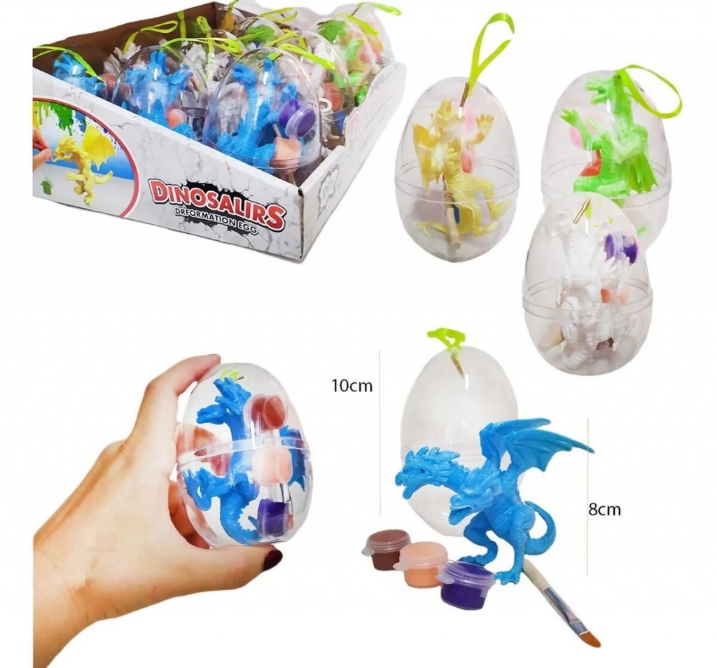 Juguete de Dragon para Pintar X4