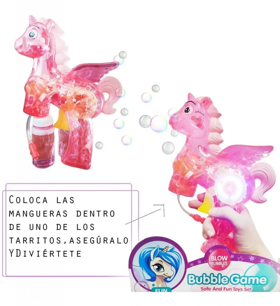 Burbujas Pony Burbujero Juguete Jugueteria Diversión
