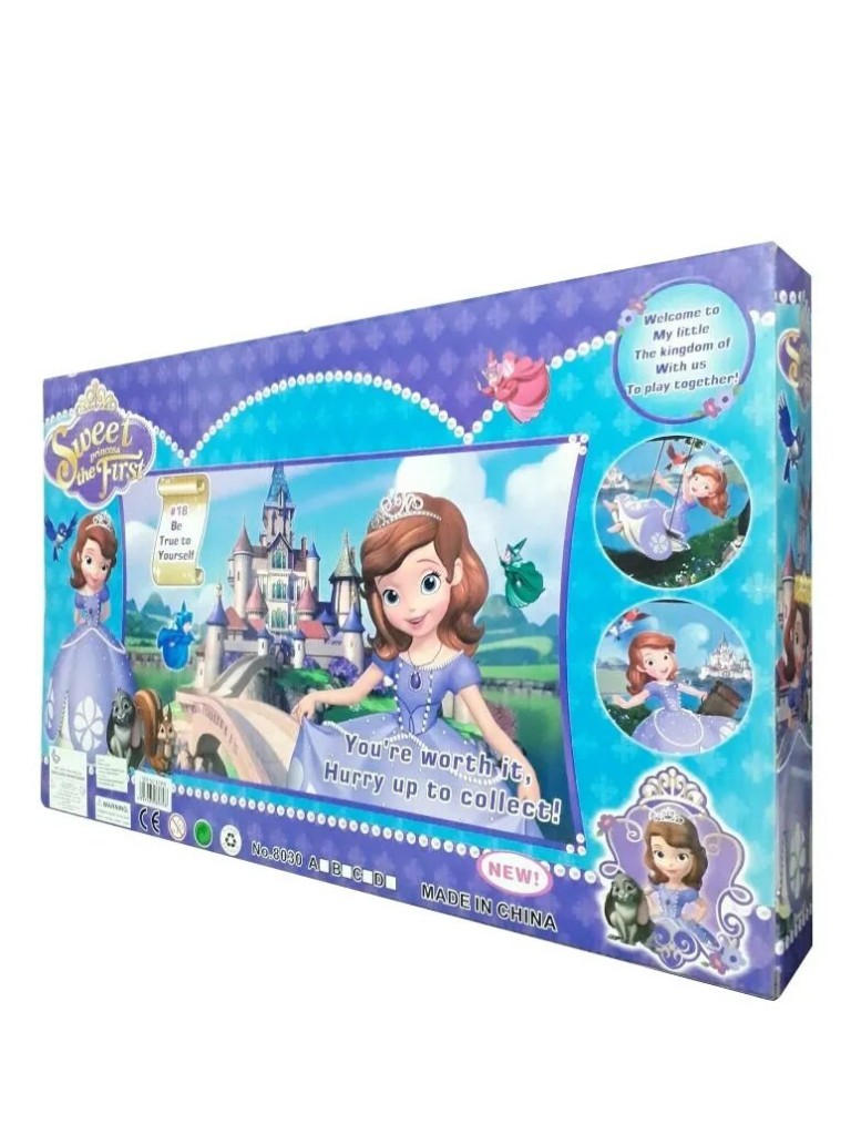 Princesa Sofia Muñecas X3 Hermosas Corona Para Niña Juguetes