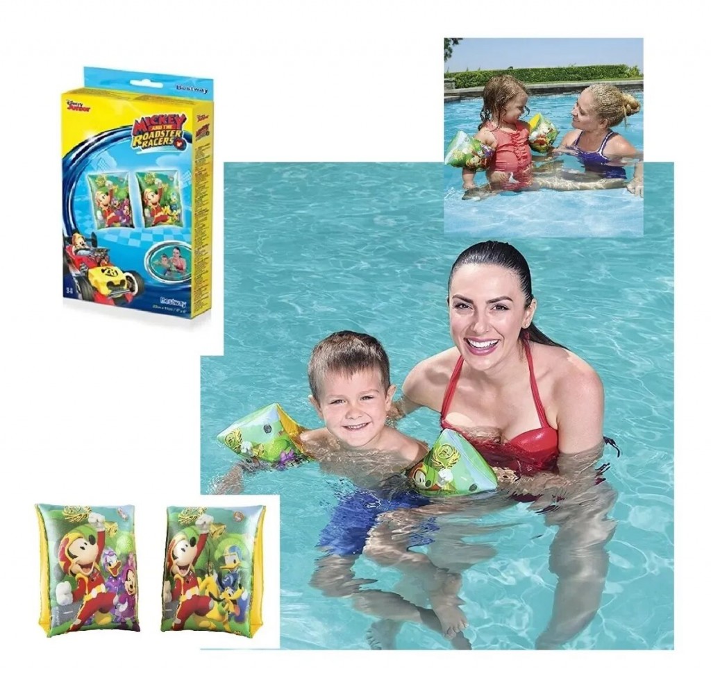 Flotador Brazo Manga Piscina Niños Mickey Origina Jugueteria DJ0535