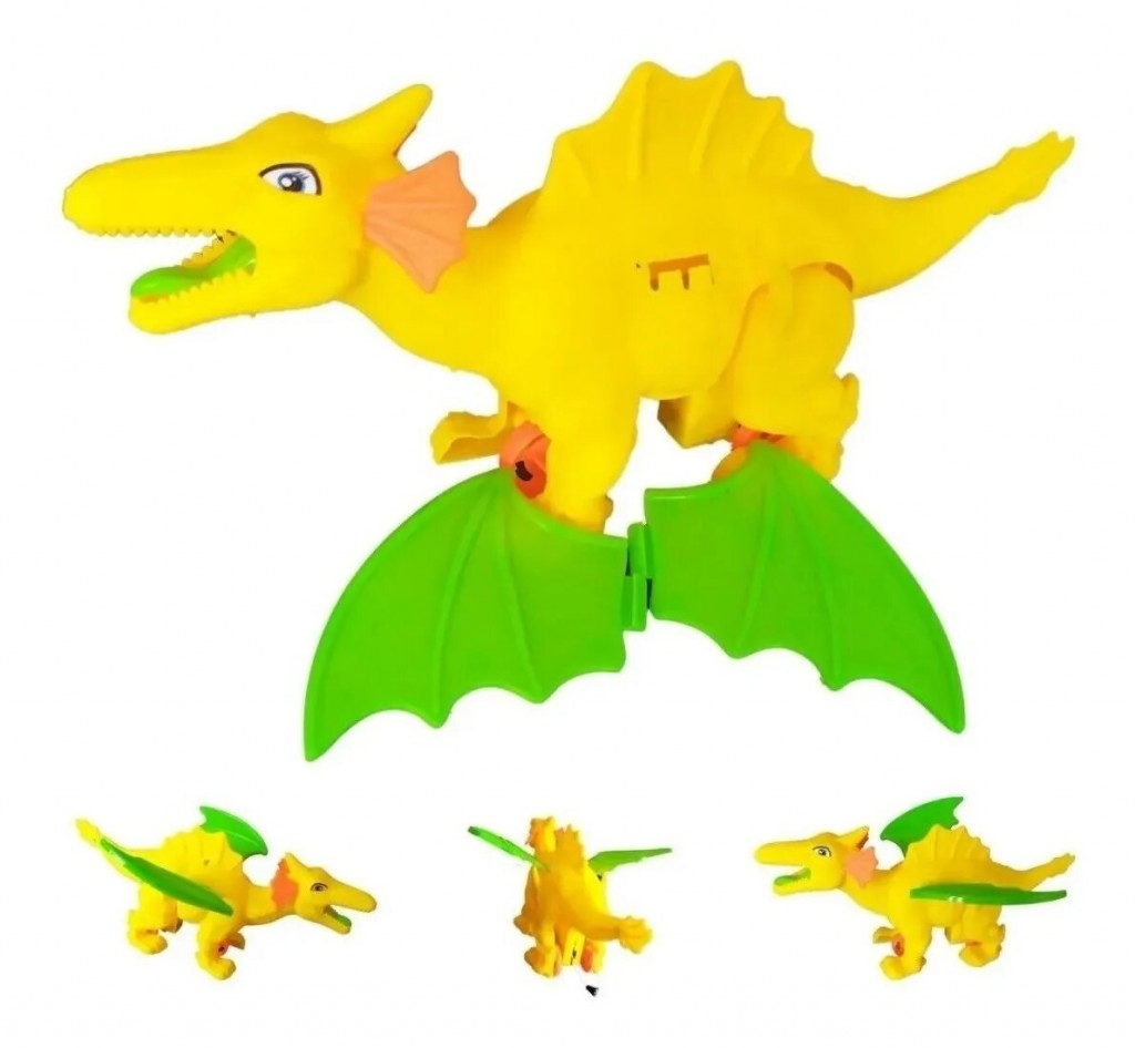 Dinosaurio Dragón Juguete Didáctico Juguetería Cuerda Armar