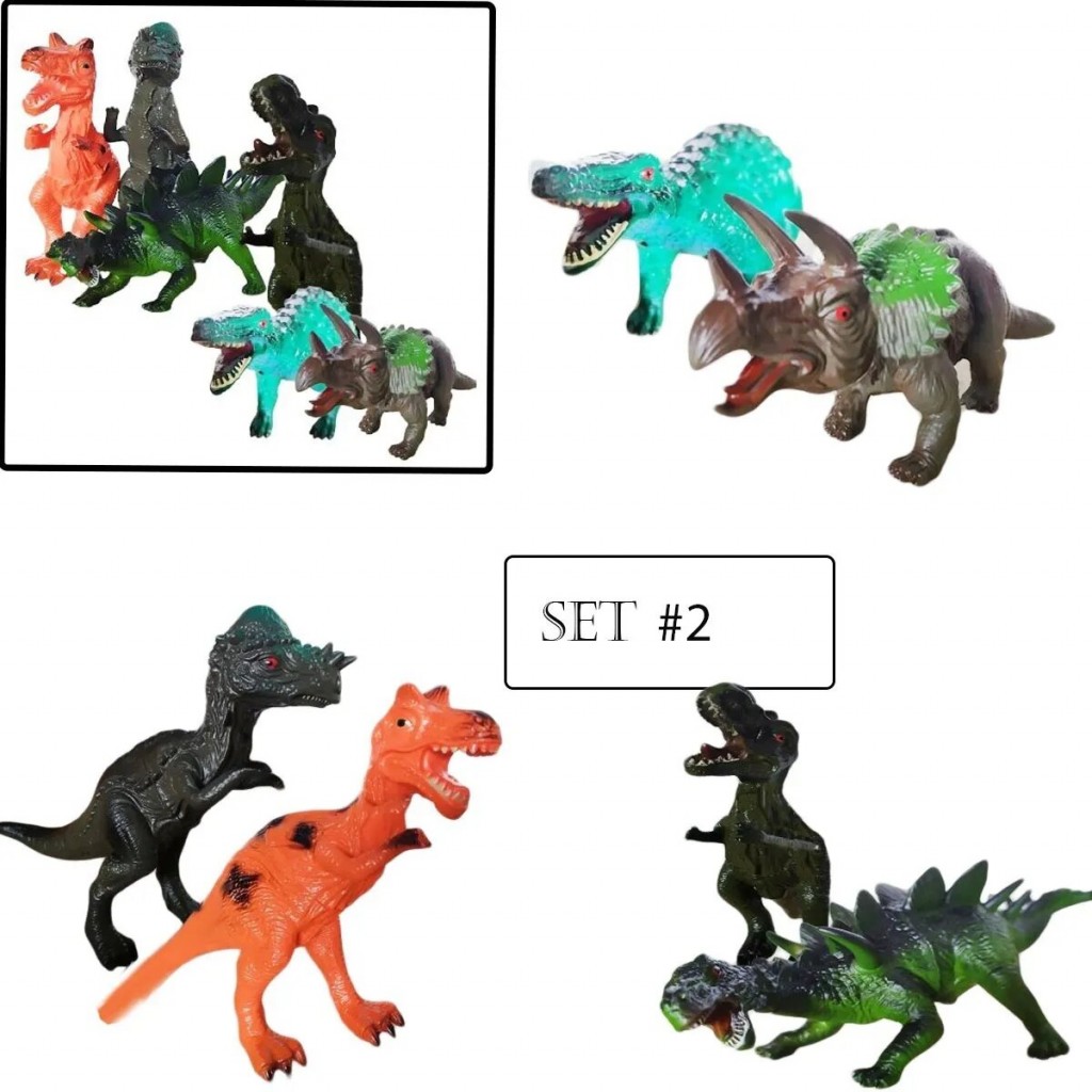 Dinosaurio Juguete Chillón Didáctico X6 Figuras Finos Lindos