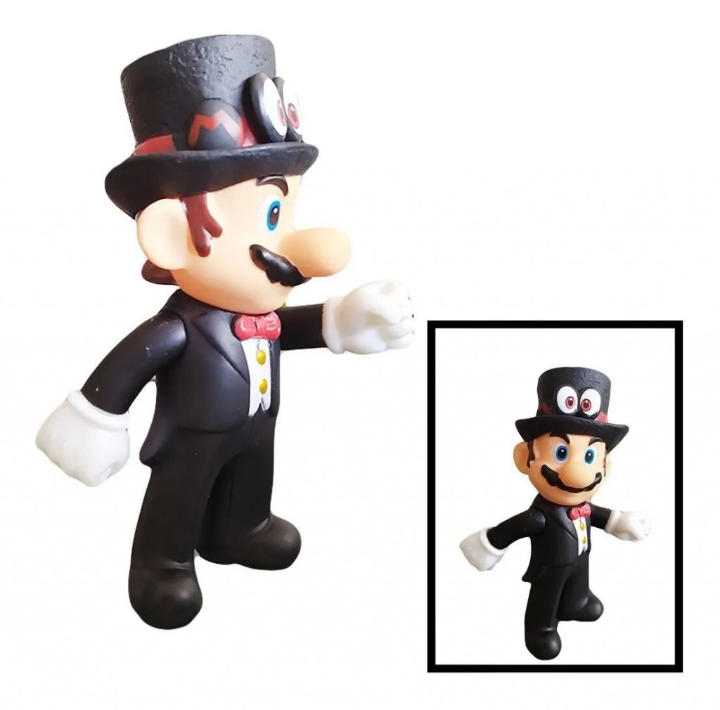 Figura Mario Bros Colección Mario Traje Juguete Figuras