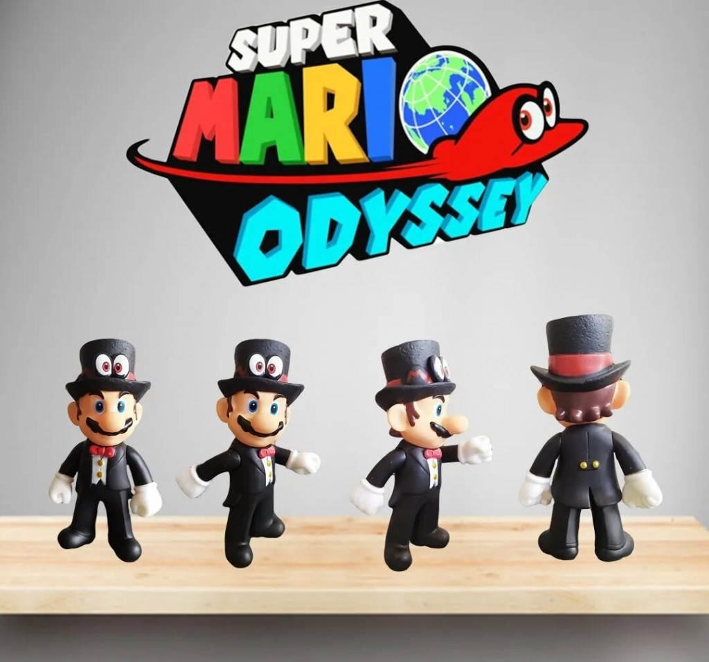 Figura Mario Bros Colección Mario Traje Juguete Figuras