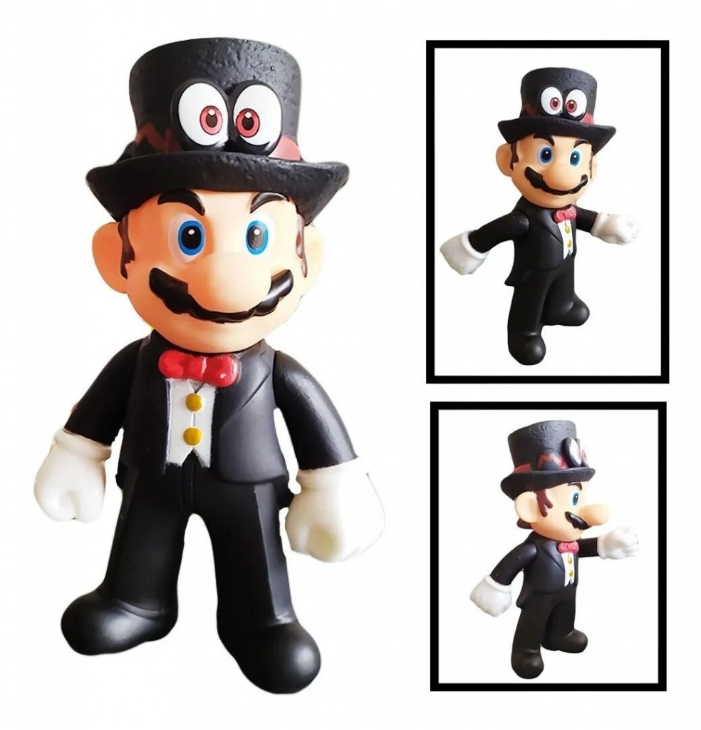 Figura Mario Bros Colección Mario Traje Juguete Figuras