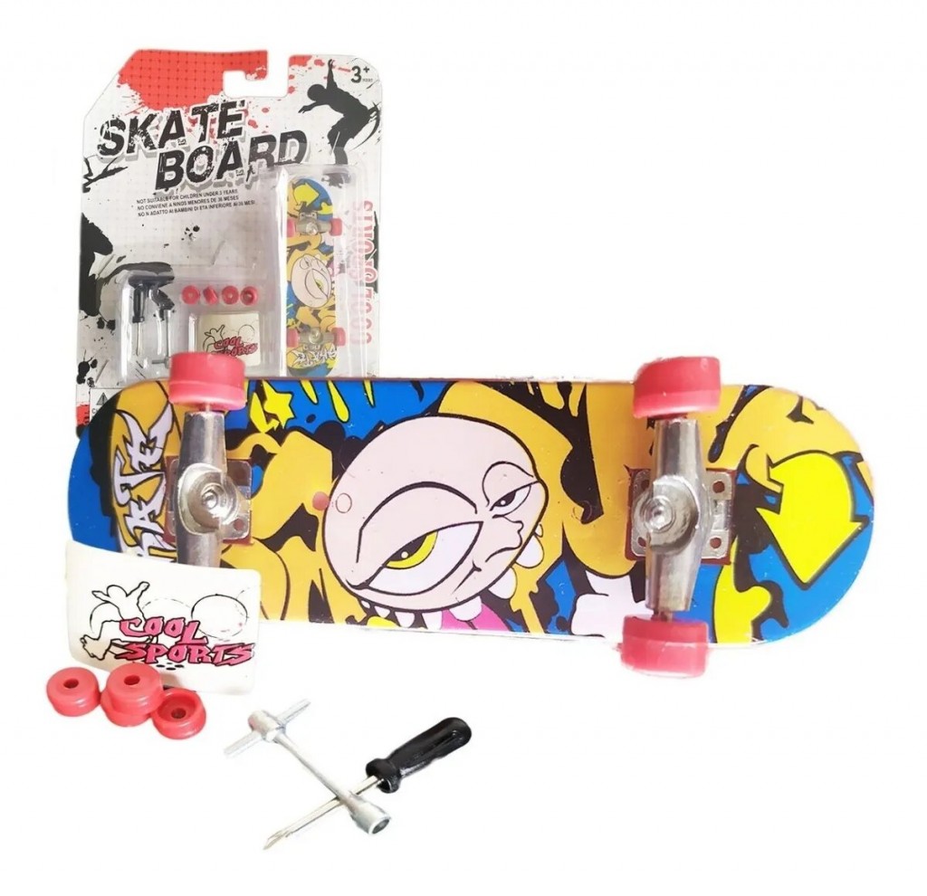 Skate Tabla Mini Patineta Juguete Coleccionista Juguetería diseño 6