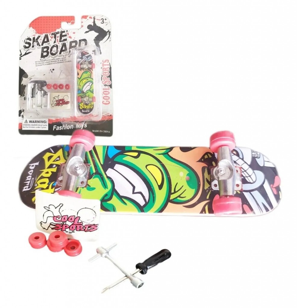 Skate Tabla Mini Patineta Juguete Coleccionista Juguetería diseño 3