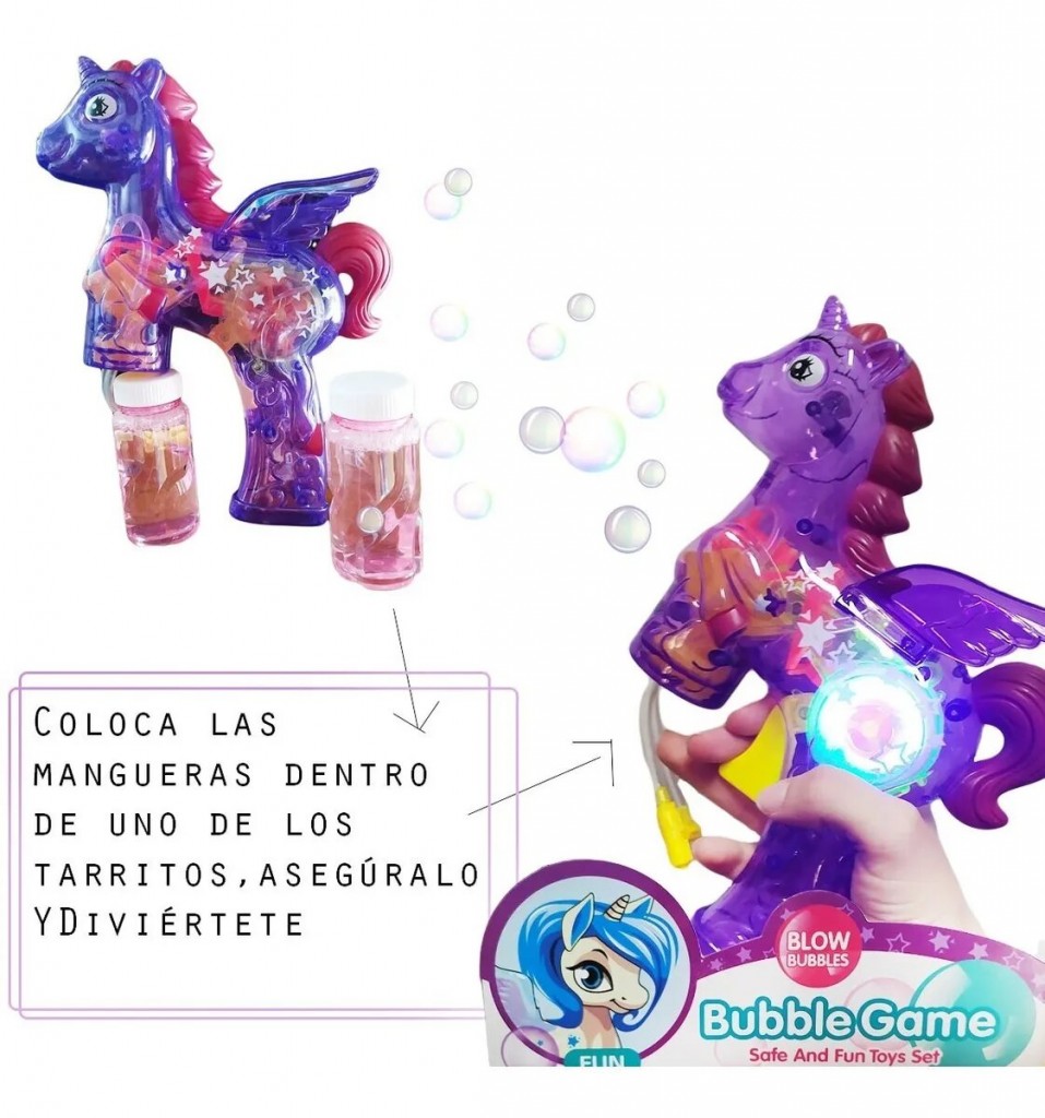 Burbujas Pony Burbujero Juguete Jugueteria Diversión