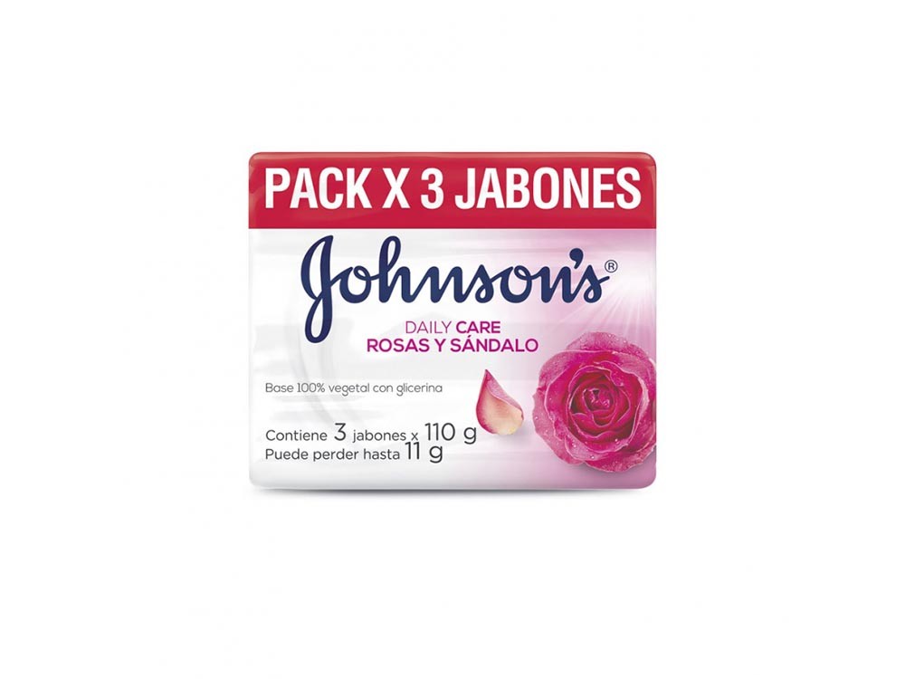 Jabón Johnsons pack x 3