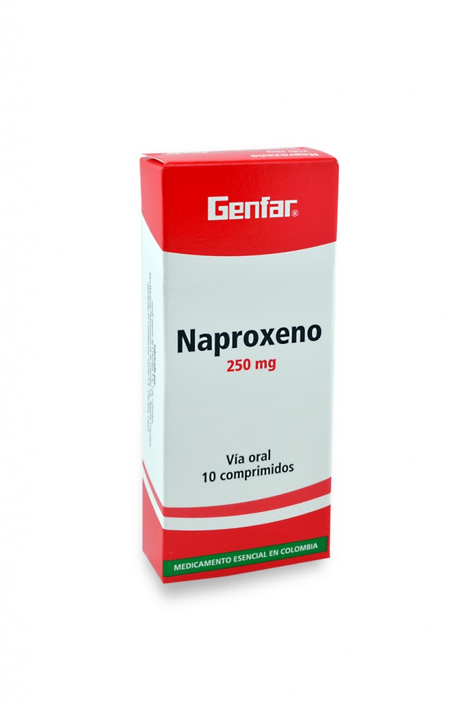 NAPROXENO 250MG X 10 COMP