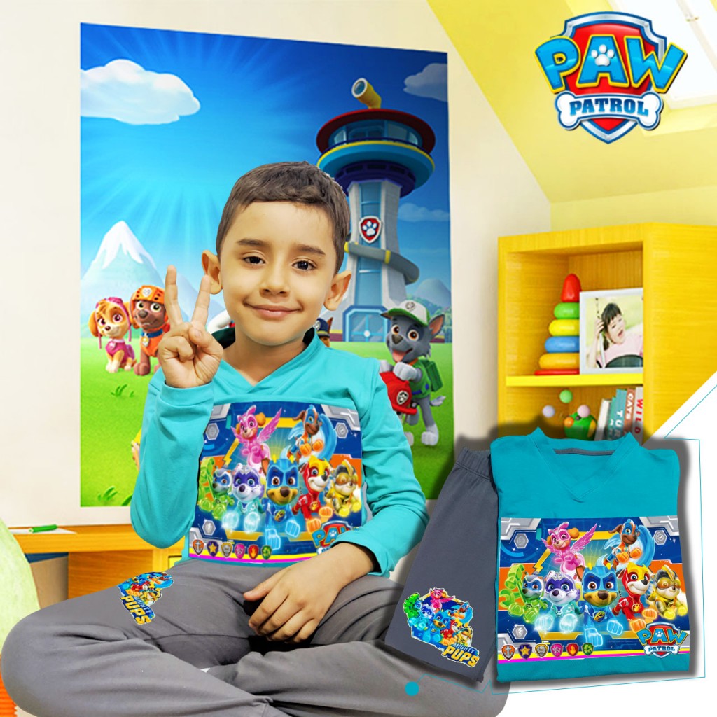 Patrulla Canina Camiseta Sudadera Conjunto Pijama Multiusos Manga Larga