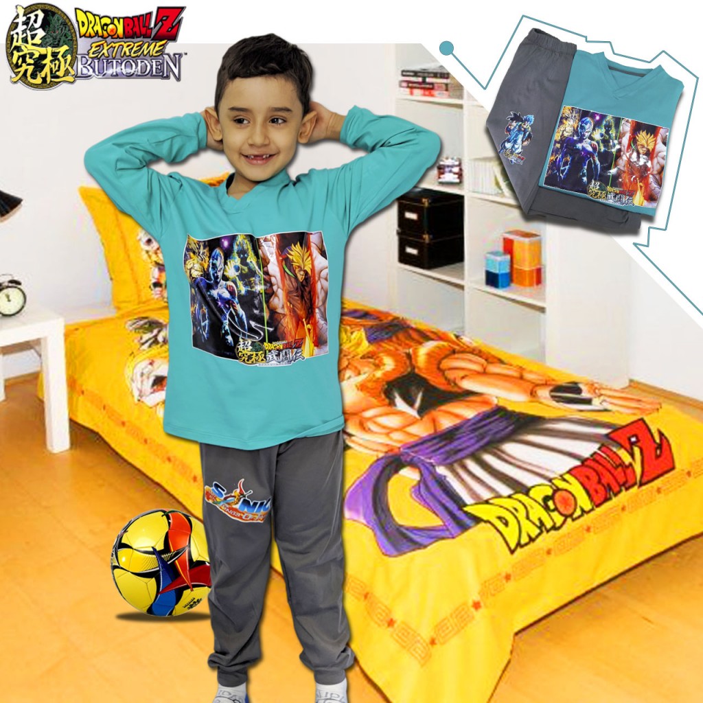 Dragon Ball Camiseta Sudadera Conjunto Pijama Manga Larga