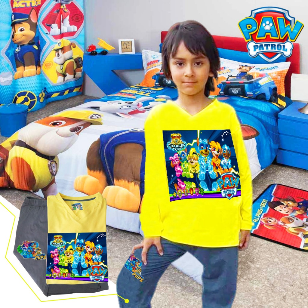 Patrulla Canina Camiseta Sudadera Conjunto Pijama Multiusos Manga Larga