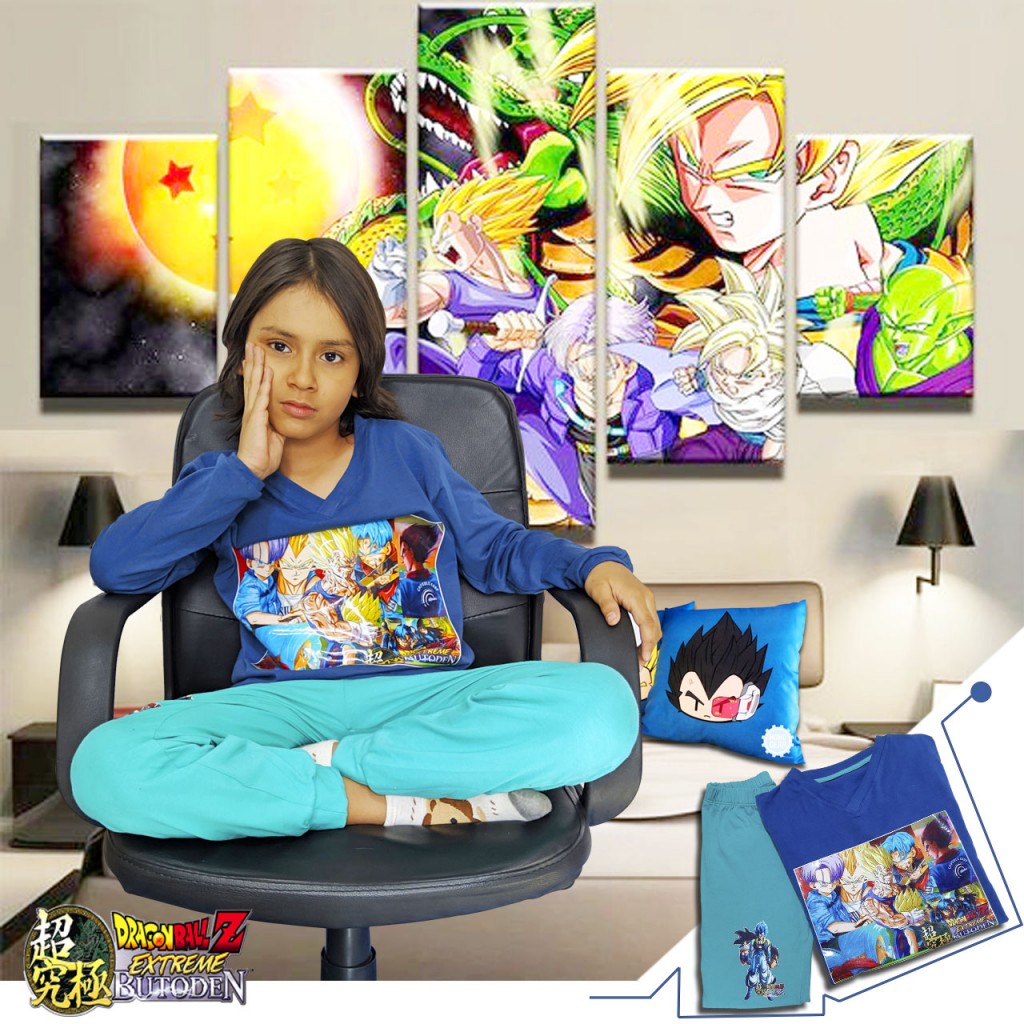 Dragon Ball Camiseta Sudadera Conjunto Pijama Manga Larga