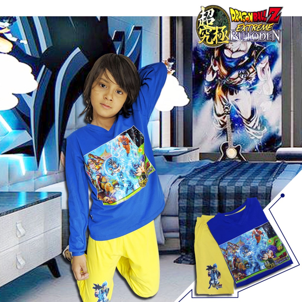 Dragon Ball Camiseta Sudadera Conjunto Pijama Manga Larga
