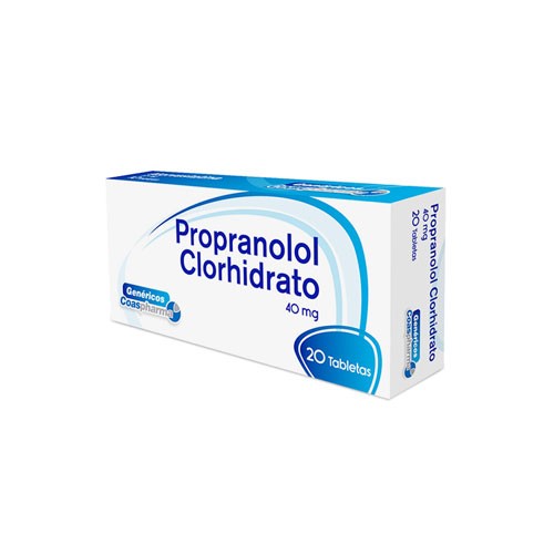 PROPRANOLOL CLORHIDRATO 40 MG X 20 TAB
