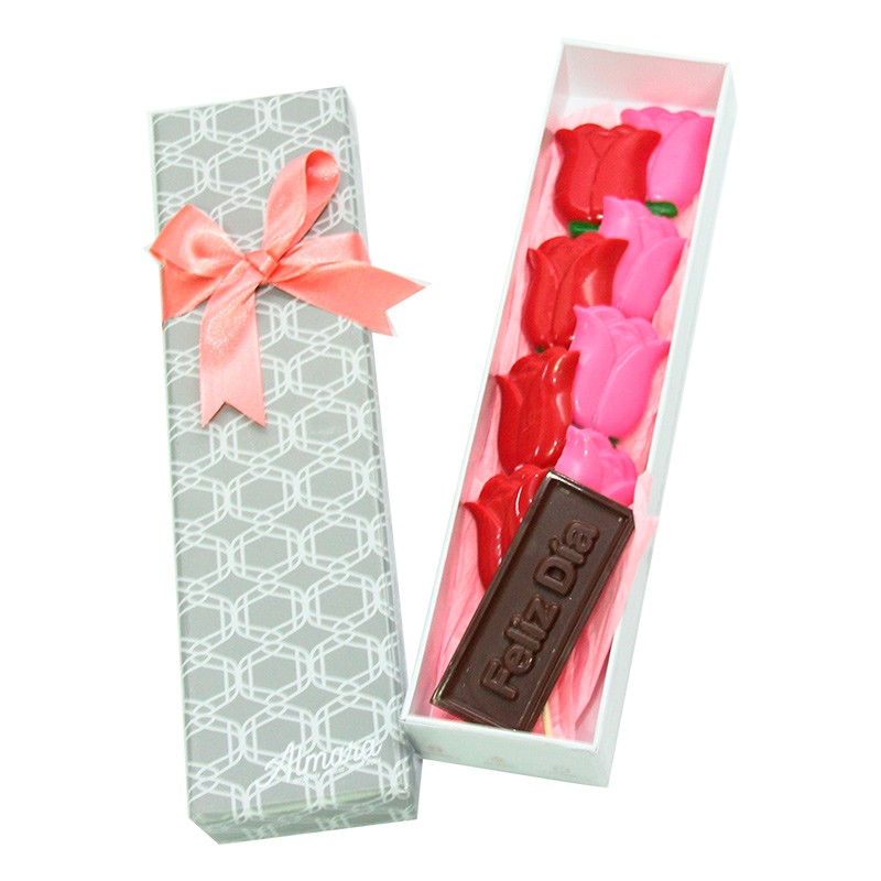 Ramo Tulipanes de Chocolate por 8 Unidades