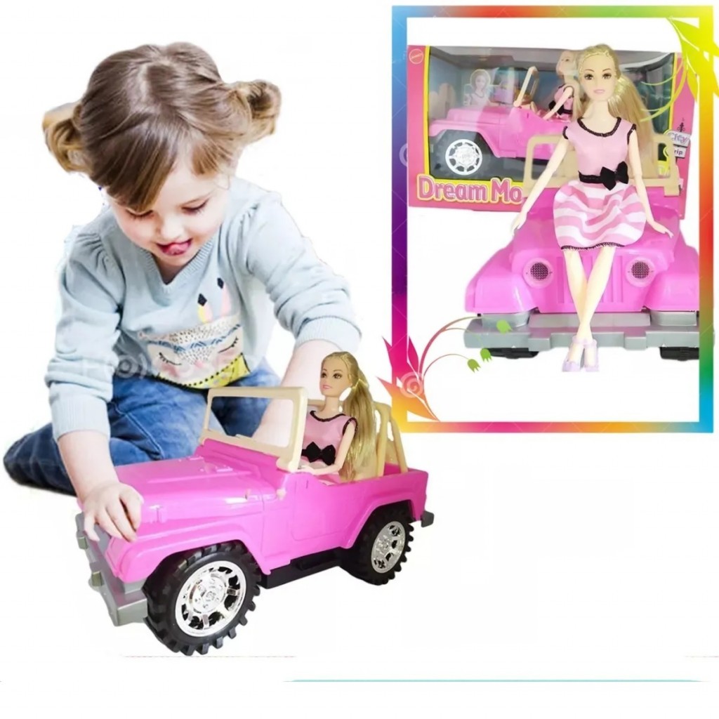 Carro Tipo Barbie Niñas Muñeca Juguete Didáctico Jugueteria