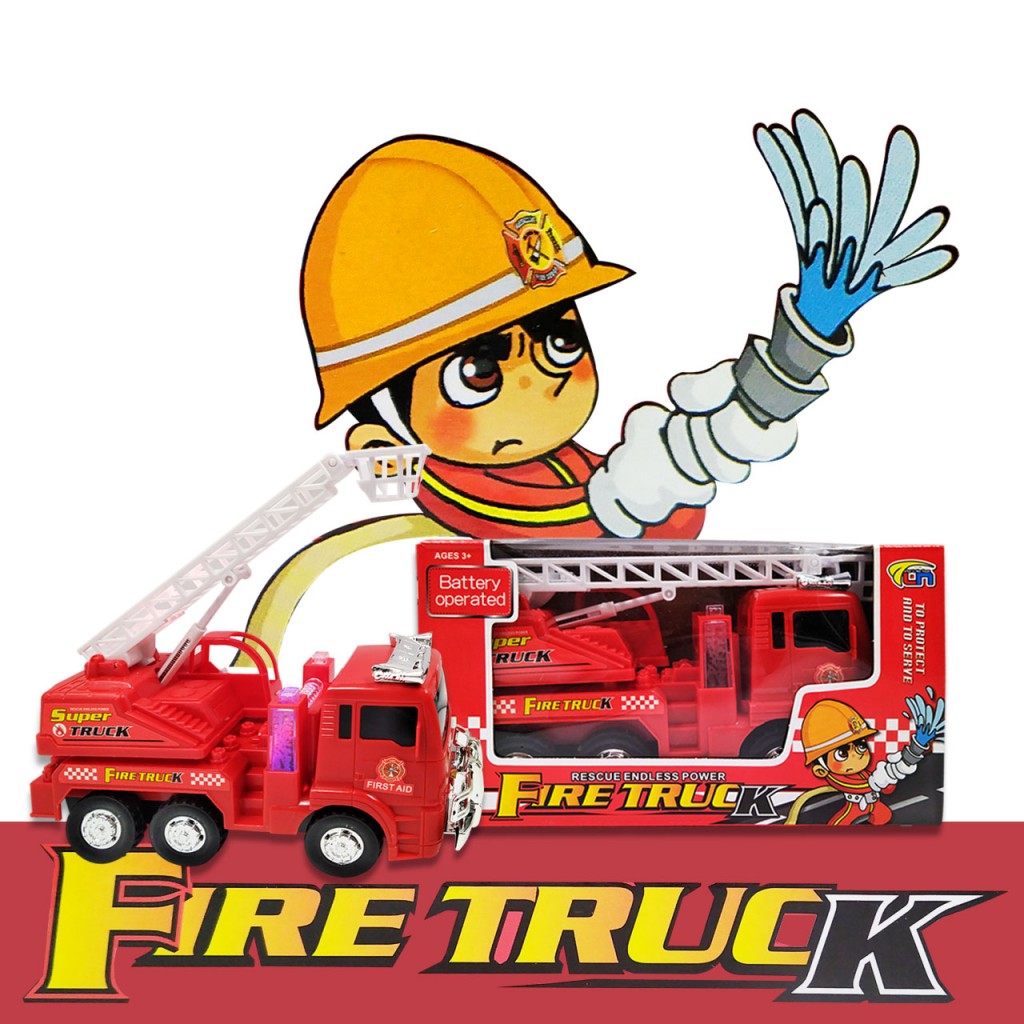 Carro Bomberos Fire Luces, Sonidos Y Movimiento Juguetería DJ10001