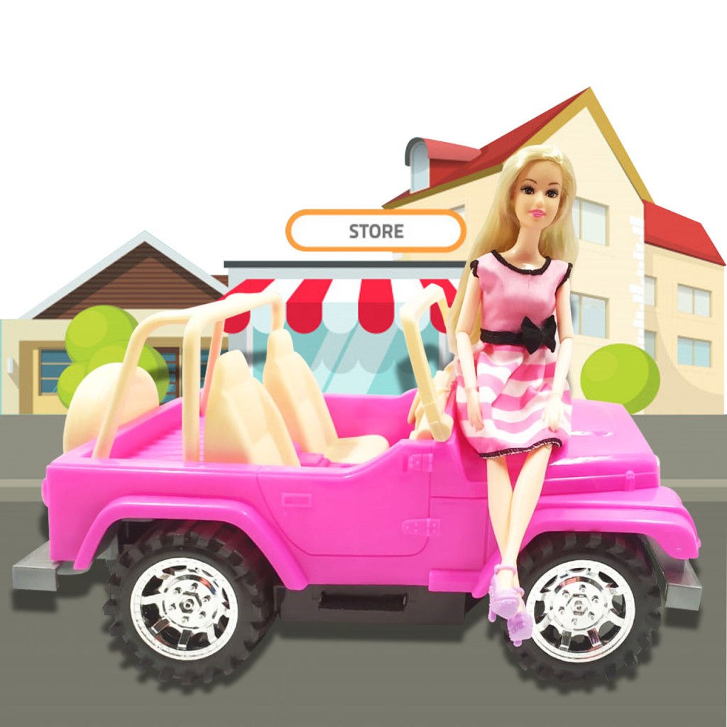 Carro Tipo Barbie Niñas Muñeca Juguete Didáctico Jugueteria