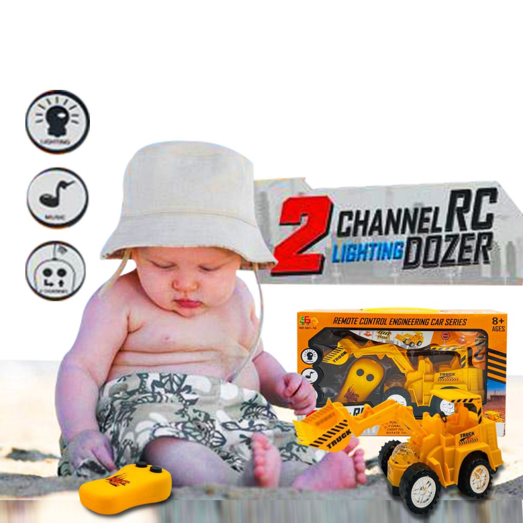 Retro Excavadora Control Remoto Juegos Juguetes Jugueteria