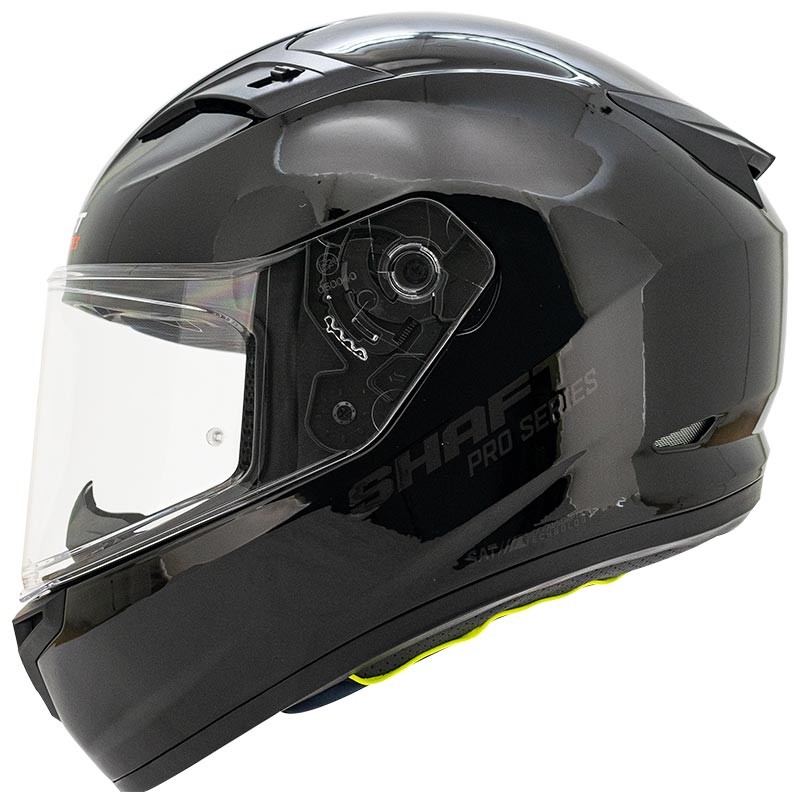 Casco Integral SHAFT PRO 545 Solid Hunter Cerficiado Negro Brillo Talla XL