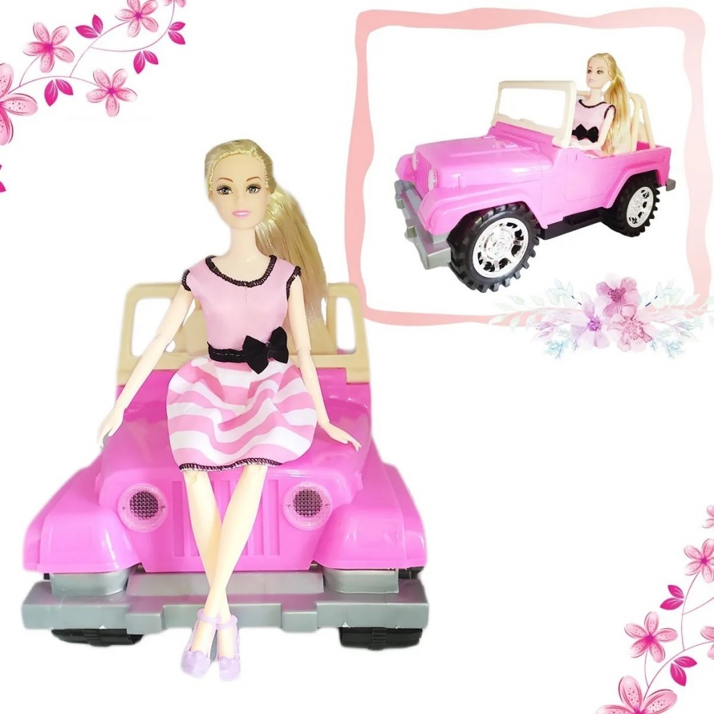 Carro Tipo Barbie Niñas Muñeca Juguete Didáctico Jugueteria