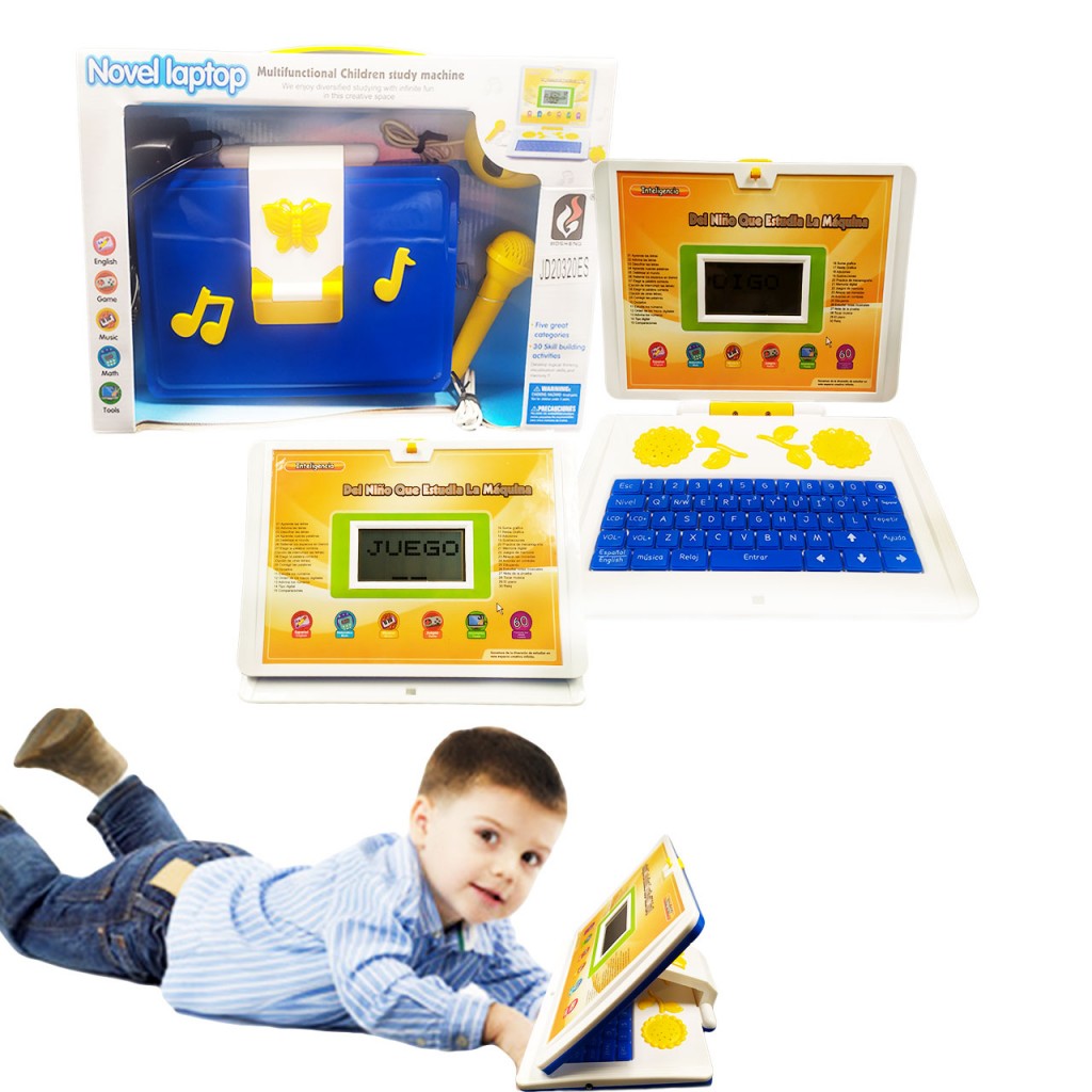 Computadora Didáctica Juguetes Jugueteria Aprendizaje Juego Azul